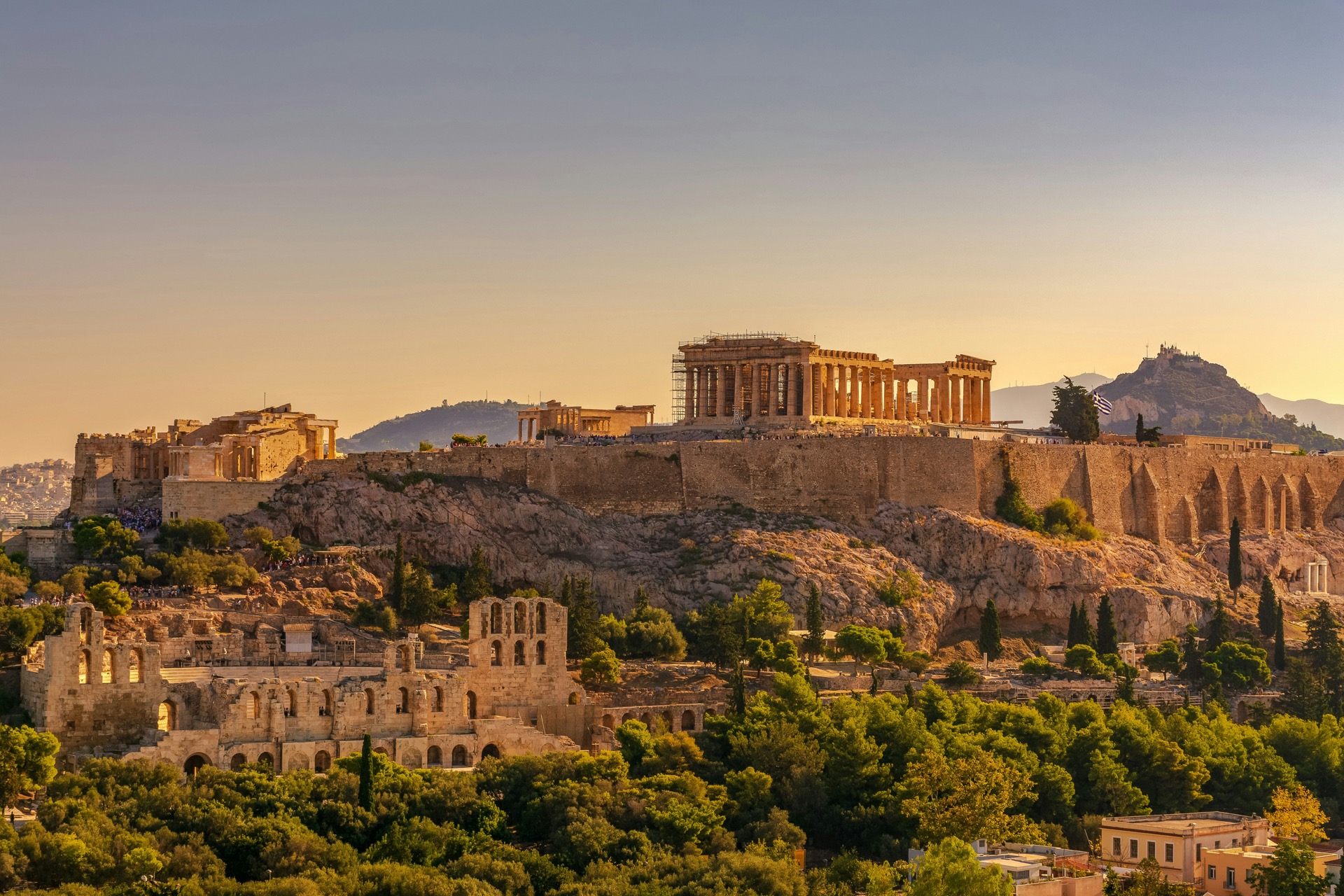 Acropolis at sunset